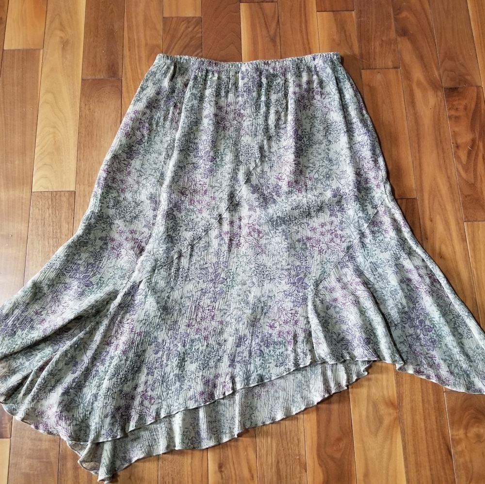 J. Jill asymmetrical hem skirt